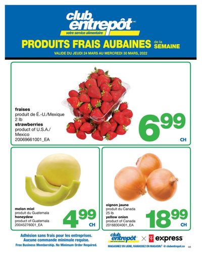 Wholesale Club (QC) Fresh Deals of the Week Flyer March 24 to 30