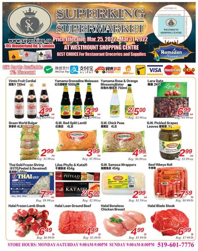 Superking Supermarket (London) Flyer March 25 to 31