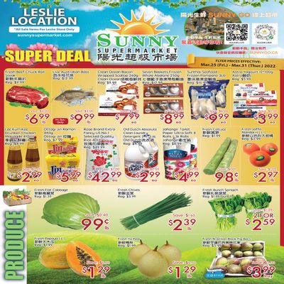 Sunny Supermarket (Leslie) Flyer March 25 to 31