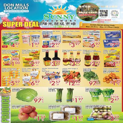 Sunny Foodmart (Don Mills) Flyer March 25 to 31