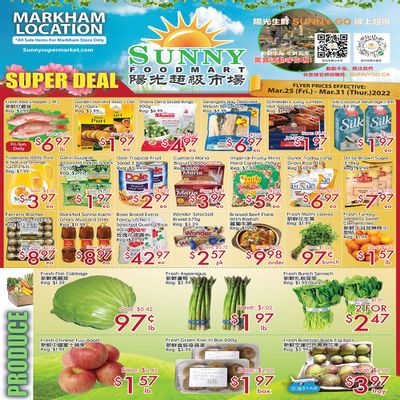 Sunny Foodmart (Markham) Flyer March 25 to 31