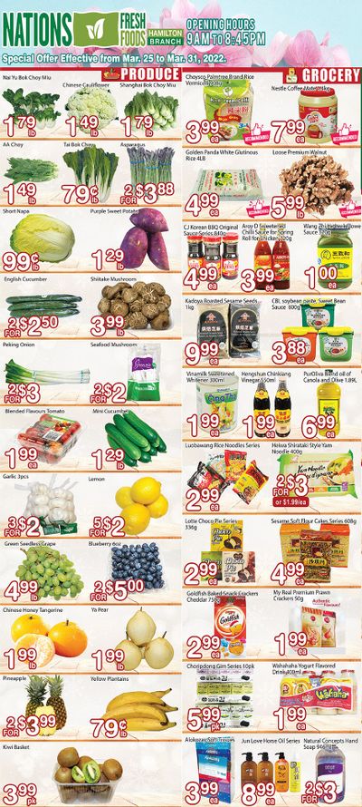 Nations Fresh Foods (Hamilton) Flyer March 25 to 31