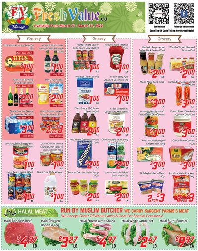 Fresh Value Flyer March 25 to 31