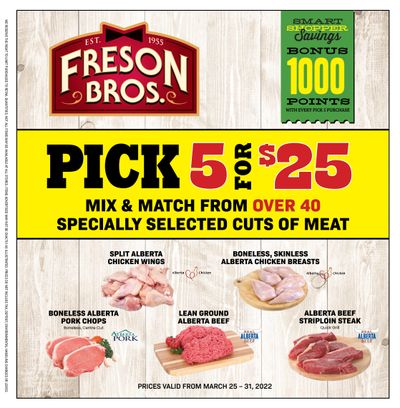 Freson Bros. Flyer March 25 to 31