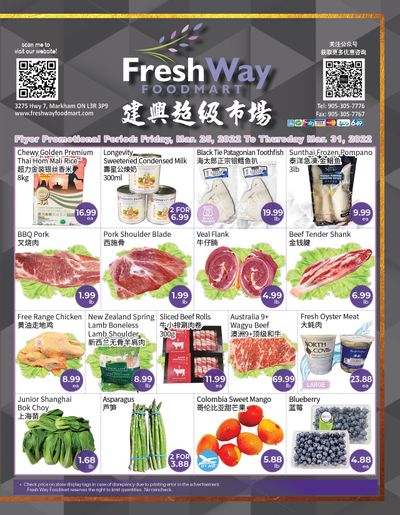 FreshWay Foodmart Flyer March 25 to 31