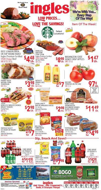 Ingles (GA, NC, SC, TN) Weekly Ad Flyer March 24 to March 31