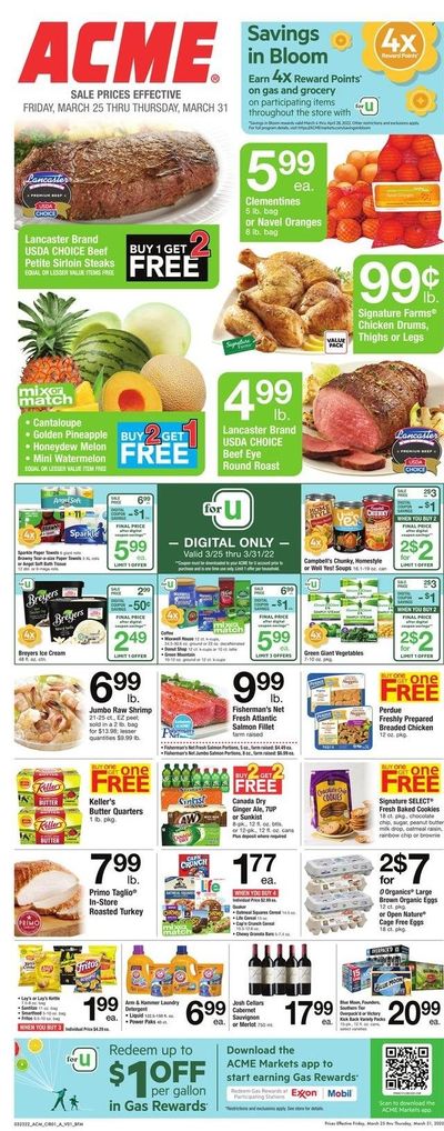 ACME (DE, NJ, NY, PA) Weekly Ad Flyer March 24 to March 31