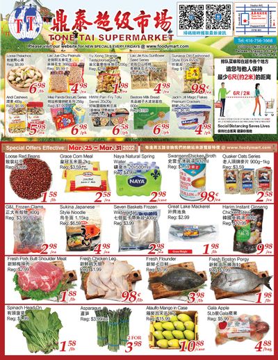 Tone Tai Supermarket Flyer March 25 to 31