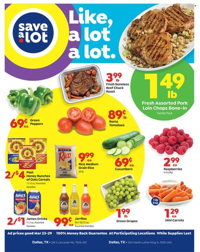 Save a Lot Weekly Ad Flyer March 24 to March 31