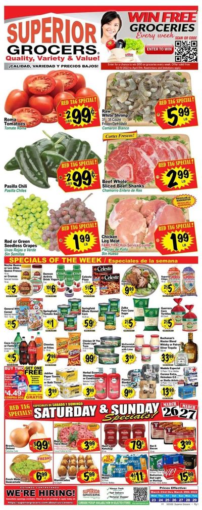 Superior Grocers (CA) Weekly Ad Flyer March 24 to March 31