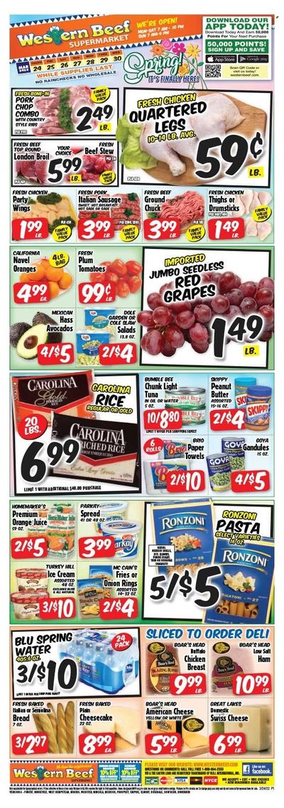 Western Beef (FL, NY) Weekly Ad Flyer March 24 to March 31