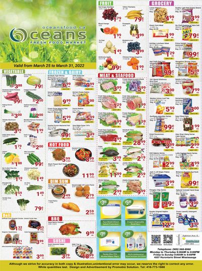 Oceans Fresh Food Market (Mississauga) Flyer March 25 to 31