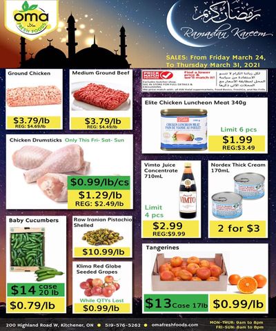 Oma Fresh Foods Flyer March 25 to 31