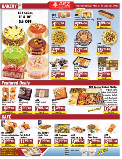 Arz Fine Foods Flyer March 27 to April 2