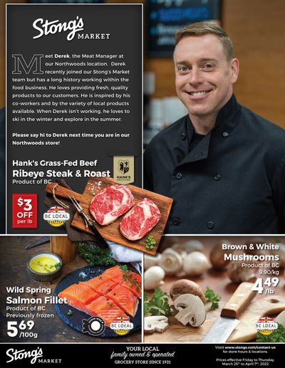 Stong's Market Flyer March 25 to April 7