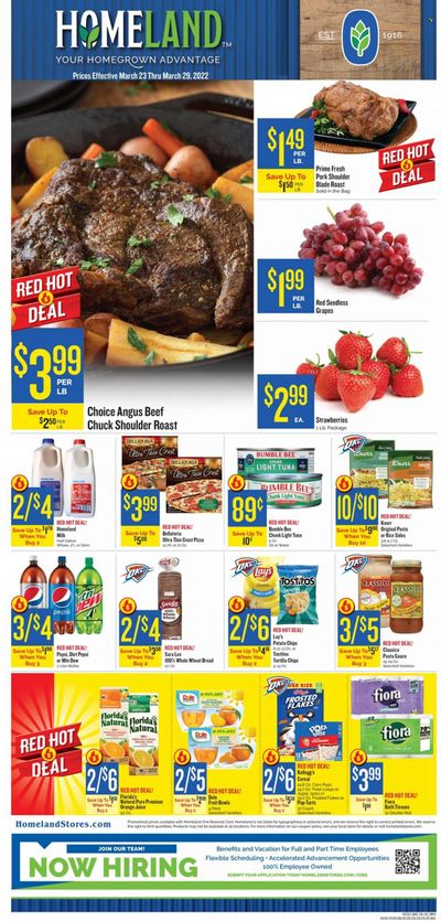 Homeland (OK, TX) Weekly Ad Flyer March 25 to April 1