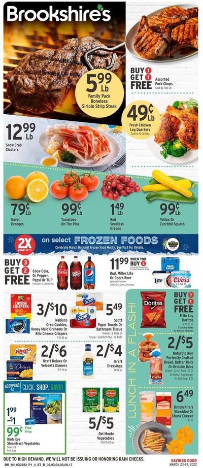 Brookshires (AR, LA, TX) Weekly Ad Flyer March 25 to April 1