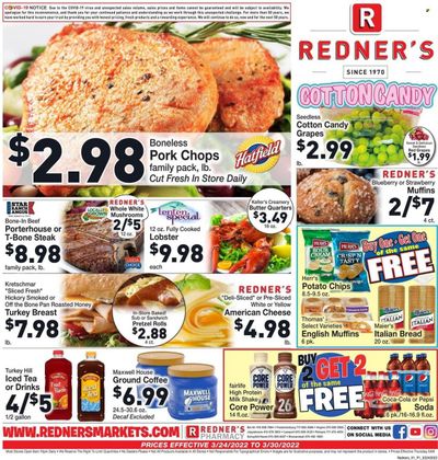 Redner's Markets (DE, MD, PA) Weekly Ad Flyer March 25 to April 1