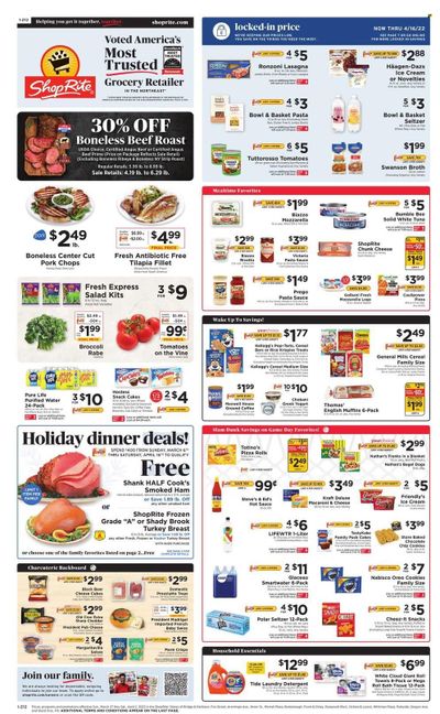 ShopRite (CT, DE, MD, NJ, NY, PA) Weekly Ad Flyer March 25 to April 1