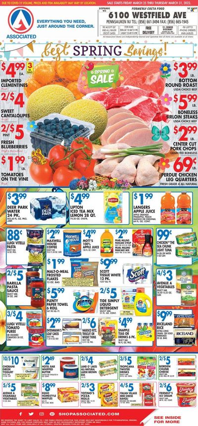 Associated Supermarkets (NY) Weekly Ad Flyer March 25 to April 1