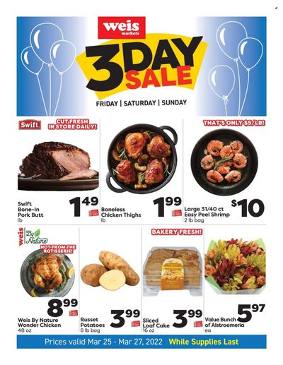 Weis (MD, NY, PA) Weekly Ad Flyer March 25 to April 1