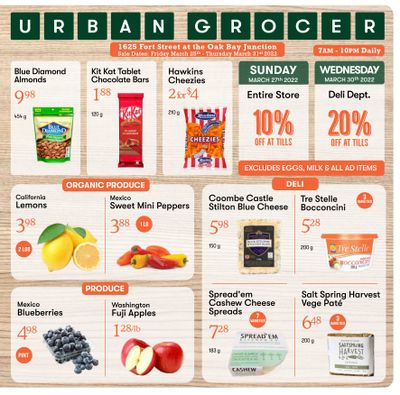 Urban Grocer Flyer March 25 to 31