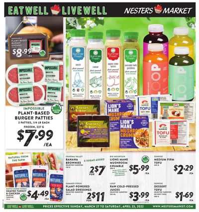 Nesters Market Eat Well Live Well Flyer March 27 to April 23