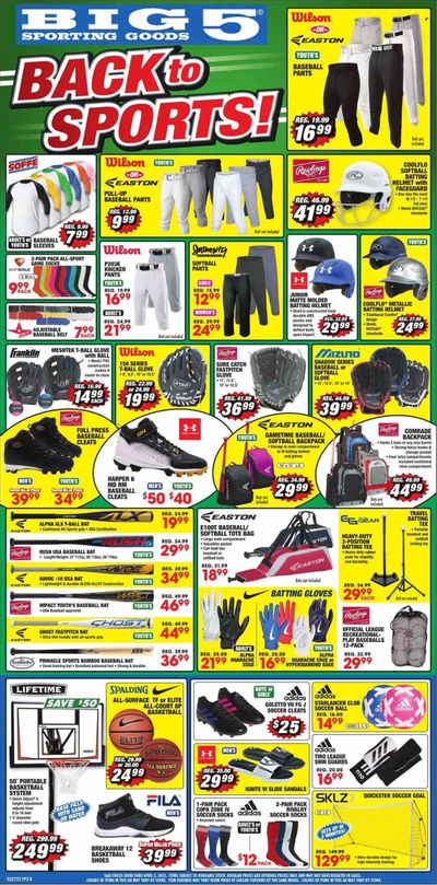 Big 5 (AZ, CA, CO, ID, NM, OR, UT, WA) Weekly Ad Flyer March 28 to April 4