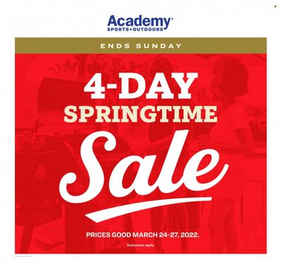 Academy Sports (AL, AR, GA, LA, MO, NC, SC, TN, TX) Weekly Ad Flyer March 28 to April 4