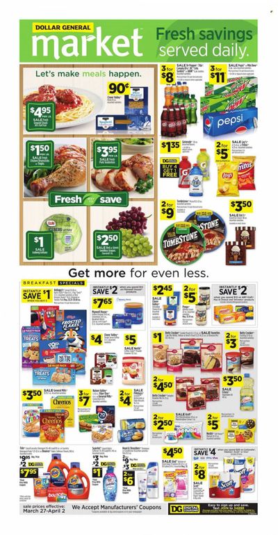 Dollar General (AL, GA, KY, LA, TN) Weekly Ad Flyer March 28 to April 4