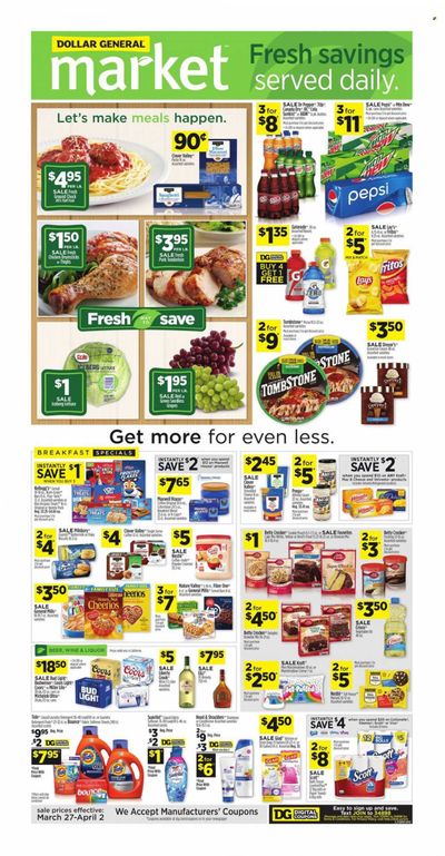 Dollar General (CA) Weekly Ad Flyer March 28 to April 4