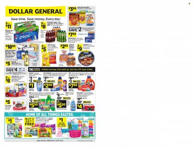 Dollar General (CA, NV) Weekly Ad Flyer March 28 to April 4