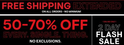 Bluenotes Canada Online Flash Sale: Today, Save 50% – 70% Off Everything Sitewide + FREE Shipping, NO Minimum!