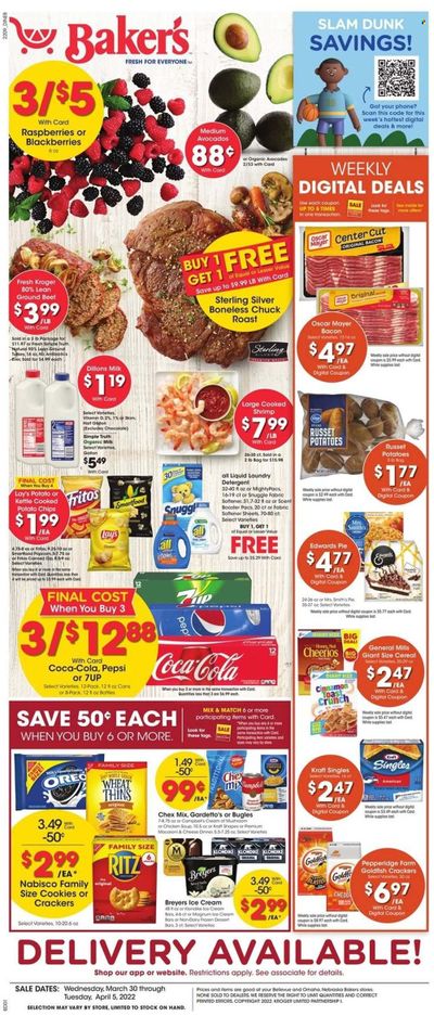 Baker's (NE) Weekly Ad Flyer March 29 to April 5