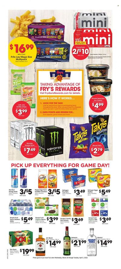 Fry’s (AZ) Weekly Ad Flyer March 29 to April 5