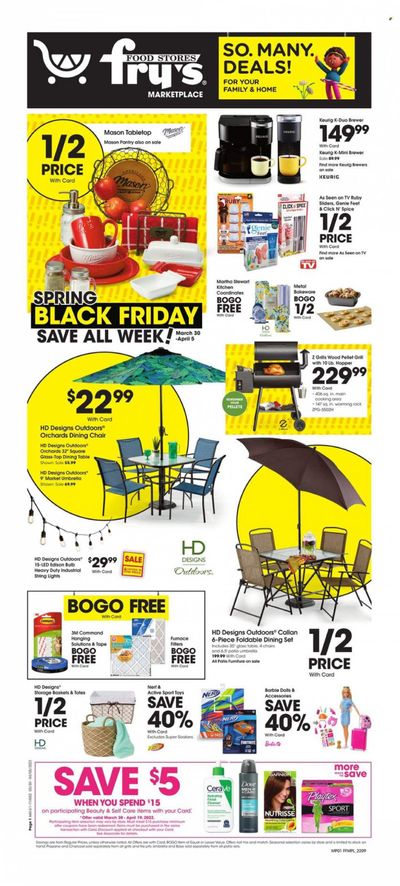 Fry’s (AZ) Weekly Ad Flyer March 29 to April 5