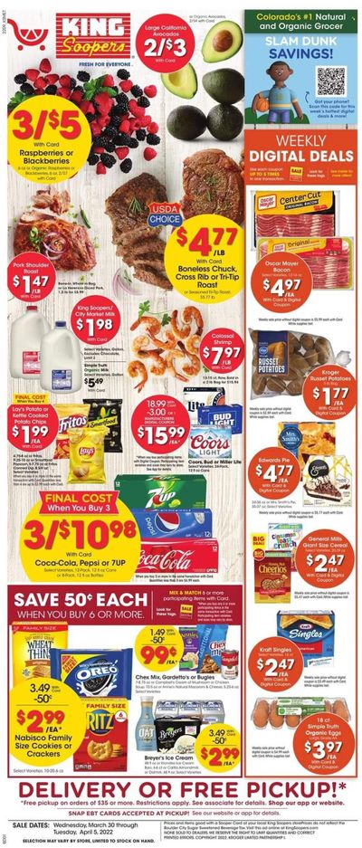 King Soopers (CO) Weekly Ad Flyer March 29 to April 5