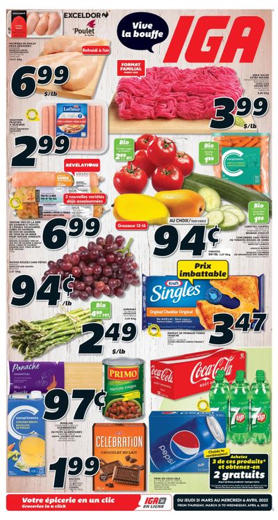 IGA (QC) Flyer March 31 to April 6