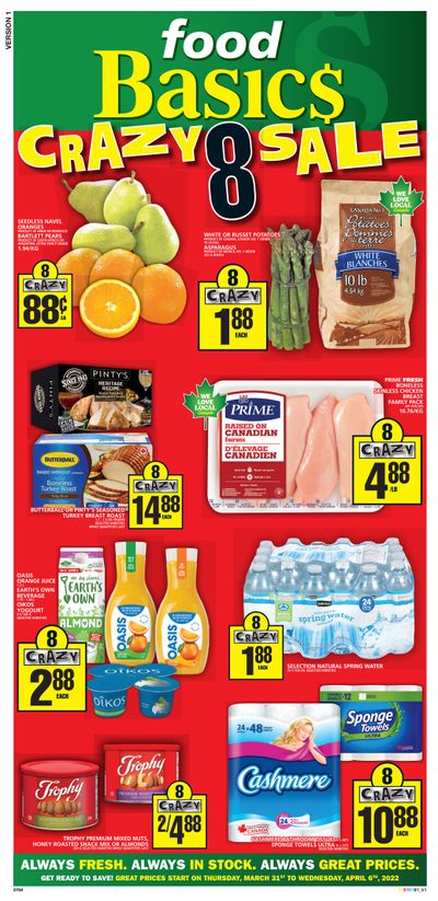 Food Basics Flyer March 31 to April 6