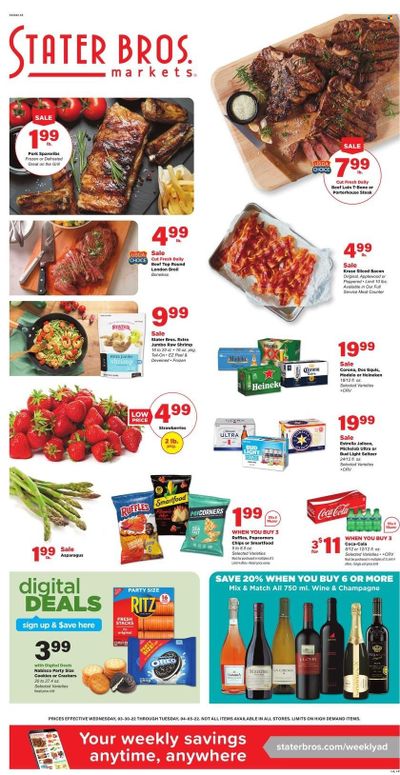 Stater Bros. (CA) Weekly Ad Flyer March 30 to April 6