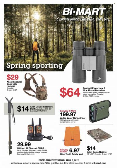 Bi-Mart (ID, OR, WA) Weekly Ad Flyer March 30 to April 6