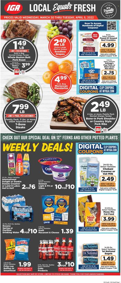 IGA Weekly Ad Flyer March 30 to April 6