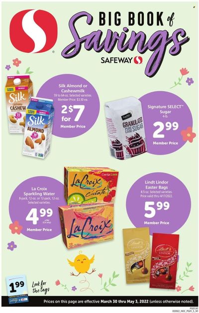Safeway (AZ, CA, CO, HI, MD, NE, OR, VA, WA) Weekly Ad Flyer March 30 to April 6