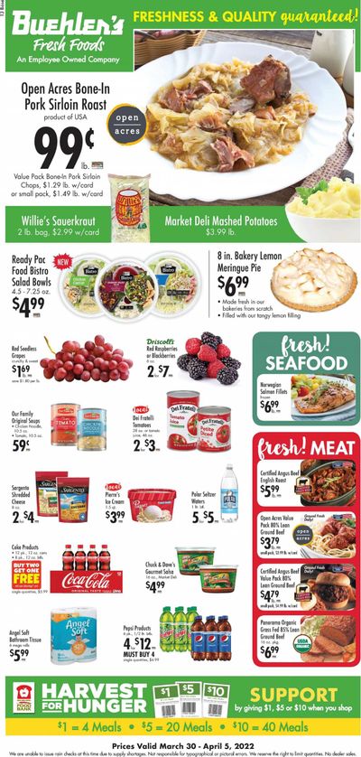 Buehler's (OH) Weekly Ad Flyer March 30 to April 6