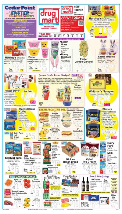 Discount Drug Mart (OH) Weekly Ad Flyer March 30 to April 6