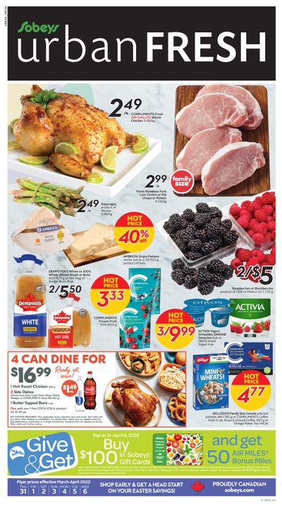 Sobeys Urban Fresh Flyer March 31 to April 6 Sobeys Urban Fresh Flyer March 31 to April 6