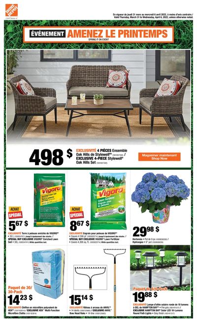 Home Depot (QC) Flyer March 31 to April 6