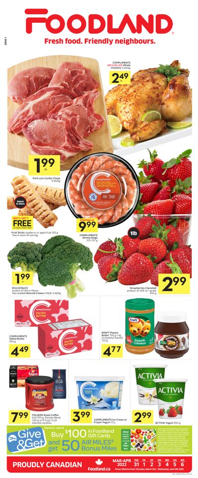 Foodland (ON) Flyer March 31 to April 6