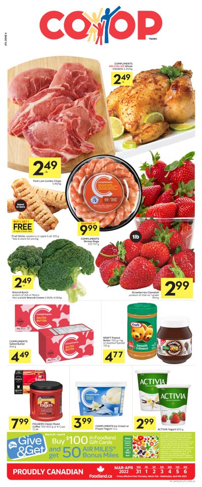 Foodland Co-op Flyer March 31 to April 6