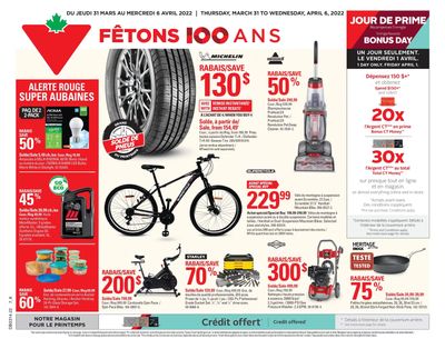 Canadian Tire (QC) Flyer March 31 to April 6